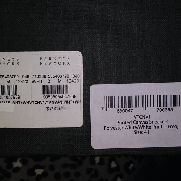 AUTH NIB Vetements emoji hIgh top sneakers sz 41 - Picture 7 of 7